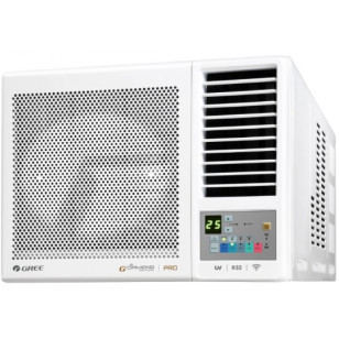 GREE 格力 GWH09PZ 1.0匹 R32 變頻冷暖 G-Panel 黑鑽 窗口式冷氣機 (附遙控) (包標準安裝)